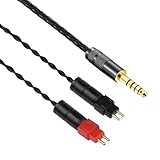 luxferre 4.4 mm hd650 hd660s hd580 hd6xx hd58x HD600 hd25 交換 リケーブル 4.4 mm バランス ケーブル ヘッドホン ケーブル 1.2m 単結晶銅 ブラック