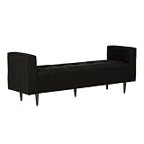 arne ベンチ ソファ 背もたれ無し ベンチチェアー 長椅子 イス 肘付き 腰掛け ダイニング リビング 布張り Baggy DA 2×6 ブラック