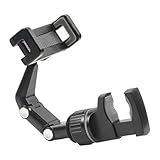 Explopur ギターフォンホルダー, ギターヘッドマイクスタンド譜面台用電話ホルダー360度回転可能なスマートフォンクリップ、10本のギターピック付き布拭き