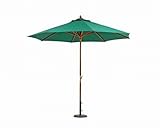 木製パラソル　270cm　グリーン/アイボリー/エンジ/ネイビー　ガーデニングファニチャーfj-60153　アイボリー