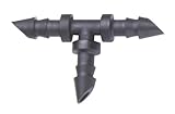 Raindrip チューブ用T字コネクター 1/4"(内径4mm)