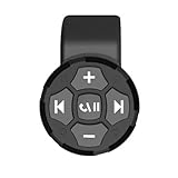 Shkalacar マルチメディアリモコン、万能リモワイヤレス電話リモートコントローラー BT5.3 車のステアリングホイールコントロールリモートボタン 電話応答、音楽再生、セルフィー用 Android iOSデバイスと互換性あり