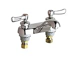 Chicago Faucets 802-ABCP 4-Inch Centerset Lavatory Faucet with Lever Handles, Chrome [並行輸入品]