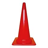 （ お徳用 25個セット）サンコー 三角コーン(パイロン/カラフルコーンL) 超軽量 レッド(赤) 三甲