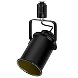 DiCUNO ダクトレール用スポットライト E26口金 配線ダクトレール用器具 レールライト ライティングバー用照明器具 角度調節可能 黒 1個入