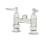 T&S Brass B-0326-LN Deck Mount Double Pantry Rigid Base Faucet with Less Nozzle by T&S Brass