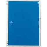 キングジム ダブルリングノート テフレーヌ フラップ セミＢ５ 青