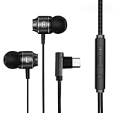 イヤホン 有線 マイク付き カナル型 [Type-C：ブラック] y2