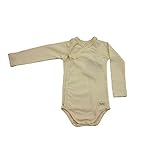Organic Cotton Colours 赤ちゃん長袖クロスボディ 白 1ヶ月