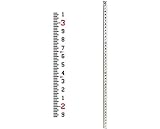 AdirPro 8' Fiberglass Rectangular Leveling Rods ft/10ths [並行輸入品]
