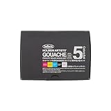 ホルベイン 不透明水彩絵具〈ガッシュ〉 G741 15ml 基本色5色セット 03741