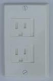 K Products Child Safety Electrical Outlet Cover Sliding Doors, WH by Care Cover Sliding Door Outlet 