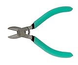 Xcelite S55NS Oval Head Diagonal Cutter with Handle Coil Spring, Standard Jaw, 5' Length, 49/64' Jaw