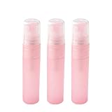 フロスト スプレーボトル 3本セット 2カラー 3ml 5ml 8ml 10ml 香水 容器 詰め替え 5ml,ピンク