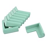 uxcell コーナークッション　コーナーガード　コーナーパッド　コーナーカバー エッジ カバー 保護 プロテクター 家庭用品 家具 気泡ゴム製 薄緑色 8個入れ