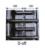 KBL コンバイン用 ゴムクローラ 3342NS 幅330×ピッチ79×リンク42 D-off クローラー