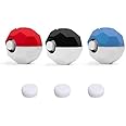 モンスターボール用 Poké Ball Plus用カバー 保護ケース 全面保護/衝撃吸収/キズ防止/軽量/完璧なフィット感【3個セット】 (ペンタゴン形状)