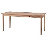 北欧調エクステンションダイニングテーブル/伸長式テーブル 【幅120/165cm】 ナチュラル 木製 NYT-765NA