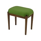 木製スツール 【玄関イス・来客いす】 (L　グリーン)
