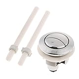 F Fityle トイレボタン　フラッシュボタン　丸形　ダブルボタン　便座　アクセサリー - 38mm