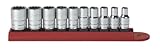 KD Tools KDT80307 10 Piece 0.25 Inch Drive 12 Point Standard Sae Socket Set