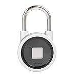 LUCKY ロック スマートロック 南京錠 Bluetooth 指紋で開錠 スマートフォンでド...