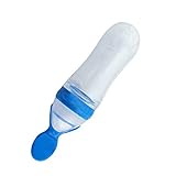 IPRO スプーン ボトル 幼児 離乳 スプーン 絞り出して口元へ 穀物ボトル 90ml 赤ちゃん (イエロー)