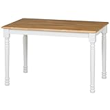 不二貿易 ダイニングテーブル マキアート 4人掛け用 ホワイト ナチュラル 96668