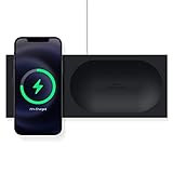 elago 充電トレイ MagSafe充電器対応 iPhone 16/15/14/13/12/AirPodsワイヤレス充電およびその他のワイヤレス充電電話に対応 [ブラック] [充電ケーブルは含まれていません]