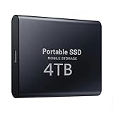 Type-c USB 3.1 SSD ポータブル フラッシュメモリ 4TB SSD ハードドライブ ポータブル SSD 外付けSSD ハードドライブ ノートパソコン デスクトップ用 (色: ブラック サイズ: 1TB) (ブラック6TB)