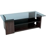 ガラステーブル ローテーブル ガラストップ テーブル 8mm強化ガラス 棚付 幅100cm ガラス天板 おしゃれ 北欧 モダン カフェ 机 ディスプレイ センターテーブル リビング モダン 収納 シンプル デザイン (ブラウン)