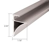 C.R. LAURENCE SE3896BN CRL Brushed Nickel 96" Aluminum Shelving Extrusion for 3/8" Glass C.R. Lauren