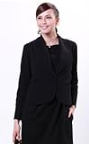 ポンチ素材ショールカラージャケットマタニティウェア ブラック M