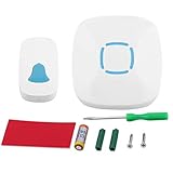 MolySun ドアベル ワイヤレス 玄関A507ユニバーサル家庭用低消費電力ワイヤレスドアベル防水音楽ホームセキュリティデバイス白（白）