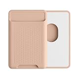 kwmobile 対応: MagSafe AppleiPhone 15 / 14 / 13 / 12 Series カードホルダー - スマホ カード入れ シリコン マグネット ライトブルー