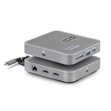 StarTech.com USBマルチハブ/USB-C/2画面/4K60Hz HDMI/100W/2x USB/LAN/SD