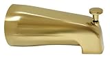 Plumbest D03-001 1/2-Inch FIP Tub and Diverter Spout, Polished Brass [並行輸入品]