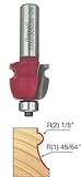 Freud 99-016 1-Inch Diameter by 7/8-Inch Face Molding Router Bit with 1/2-Inch Shank by Freud