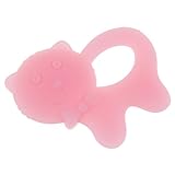 Lovoski 可愛い　新生児　ベビー　ソフト　シリコン　歯がため　おしゃぶり　おもちゃ　全9パタン - ピンク猫