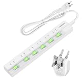 電源タップ USB 延長コード 1m 10個装 急速充電 AC 4個口 + 1USB+1Typec スイッチ 雷ガード 雷サージ 白 スマートIC 急速 海外 旅行 コンセント USB-A おしゃれ ホワイト ブラック