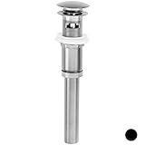 ウエストブラスd410 a-62 Euroマッシュルーム洗面所Drainオーバーフロー – パウダーコートフラットブラック