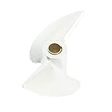 uxcell CW正回転CNCプロペラプロップ　アルミ合金　4ｍｍシャフトRC船ボートモデル　38ｍｍ　 2ブレード