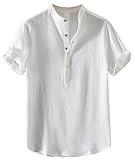 [JHIJSC] tシャツ メンズ 半袖 夏 綿麻 薄手 vネック ゆったり 無地 カジュアル おしゃれ 大きいサイズ (JP, アルファベット, 2XL, ホワイト)