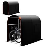 Anovara(アノヴァラ) サイクルハウス サイクルポート 2〜3台用 アーチ型 屋外 出し入れ簡単 高耐久厚鋼管 厚カバー 420D