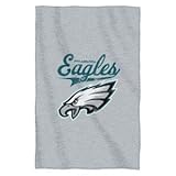 NFL Philadelphia EaglesスクリプトSweatshirt Throw、54 " x 84 "