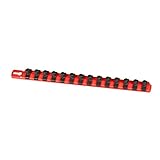 Ernst Manufacturing 8415-Red-3/8 13-Inch Socket Organizer and 14-3/8-Inch Twist Lock Clips [並行輸入品]