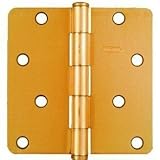 Stanley National Hardware 512RC 4" Door Hinge in Satin Brass [並行輸入品]
