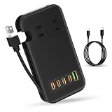 電源タップ USB-C コンセント PD 65W Type-C 【4つUSB-C PD 急速充電ポート・USB-A QC急速充電ポート・２つACコンセント・PSE認証済】USB C-C 65Wケーブル付き 電源ケーブル30cm AC1400W出力 MacBook/iPad/iPhoneXperia/Samsung Galaxy/Androidなどに対応 OA機器/常時家電 卓上USB家電対応