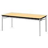 プラス　会議テーブル　YB2　メッキ脚　天板ホワイトメープル YB-S630 WM/P