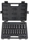 Blackhawk By Proto U-1627CDS 6-Point Deep Impact Socket Set with Drive, 3/8-Inch, 25-Piece [並行輸入品]
